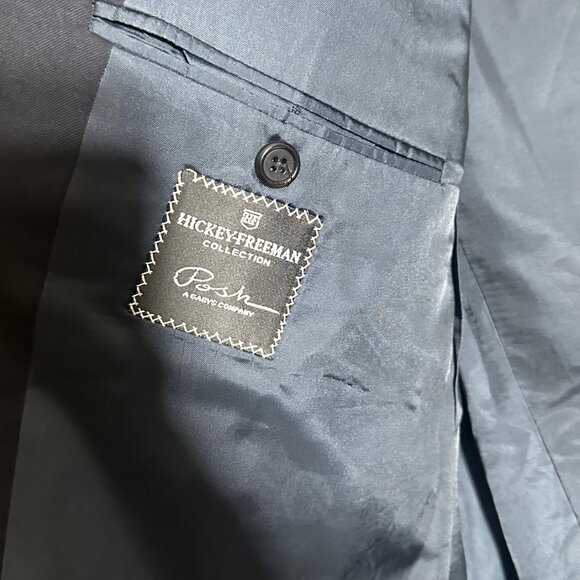 Hickey Freeman Collection Wool-Cashmere Black Blazer – 48 Regular - Picture 2 of 5